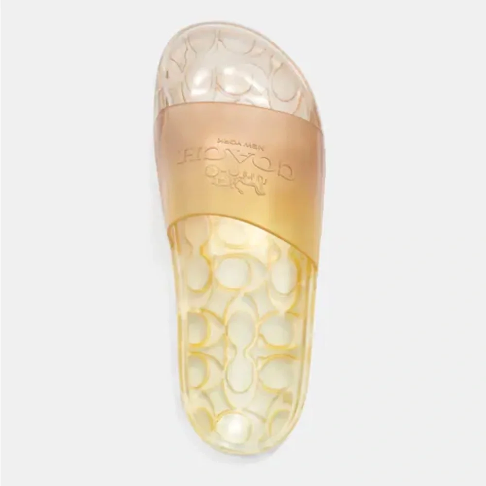 𝓒O𝓐𝓒𝓗 Women's Ulyssa Jelly Pool Slides w/box - Picture 15 of 15
